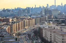 Concourse neighborhood in Bronx, NY